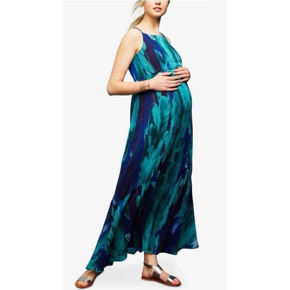 Maternity Maxi Dress Women XS Whimsy‎ Evening Event Beach Party Baby Bump